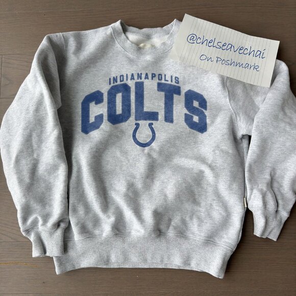 Vintage Indianapolis Colts Crewneck Football Sweatshirt 90s NFL Colts Shirt Tee - Picture 1 of 2